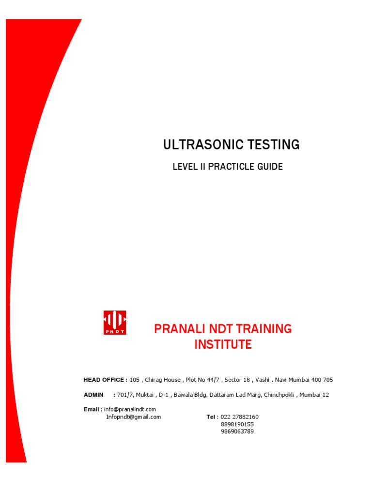 Ultrasonic Testing Training | PDF | Materials Science | Applied And ...