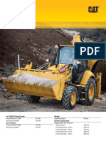 Backhoe Loader: Cat 3054C DIT Diesel Engine Weights Backhoe Digging Depth