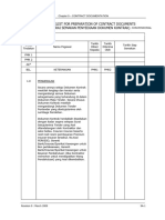 Appendix 9A Checklist For Preparation of Contract Documents (Senarai Semakan Penyediaan Dokumen Kontrak)