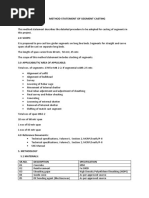Method Statement for Segment Casting | PDF | Precast Concrete | Concrete