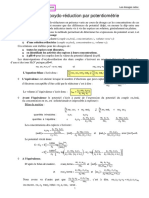 Titrage D - Oxydo-Réduction Par Potentiométrie PDF