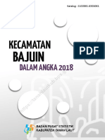 Kecamatan Bajuin Dalam Angka 2018