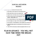 TBT # 04 - Fire Safety