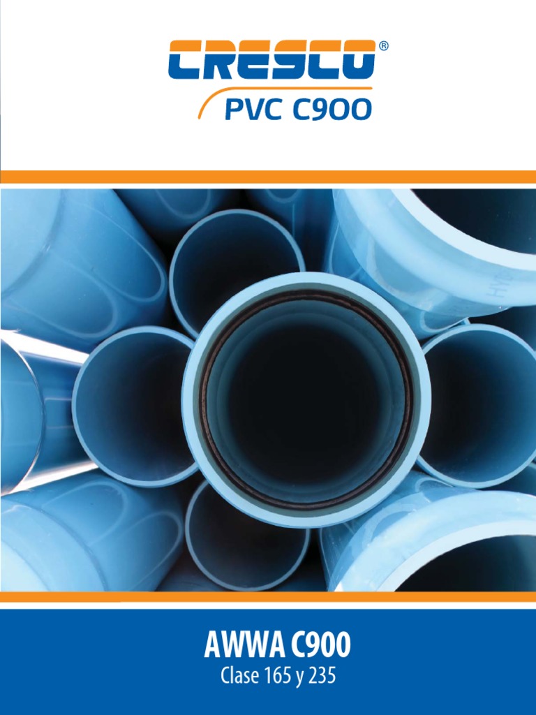 PVC C 900 | PDF | Tubería (transporte de fluidos) | Cloruro de polivinilo