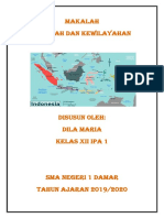 Makalah Tentang Wilayah Dan Kewilayahan