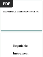 Negotiable Instruments Act 1881