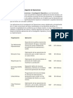 Aplicaciones de La Investigación de Operaciones