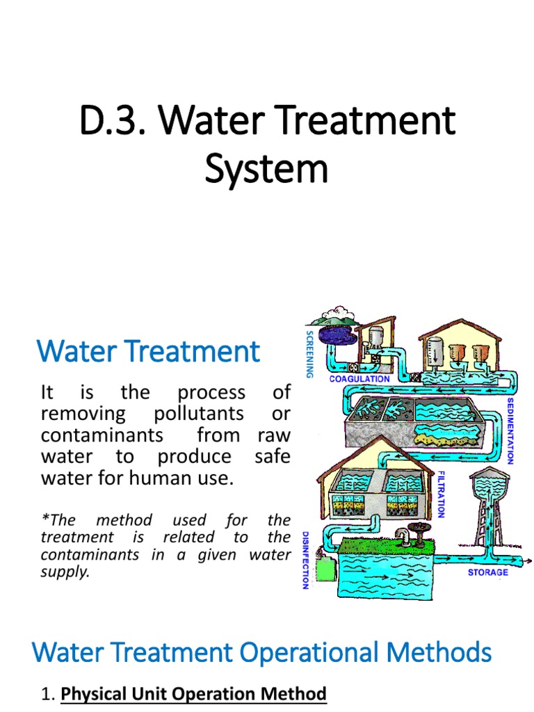 Water Treatment System PDF Water Purification Sewage Treatment