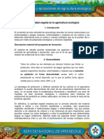 La Sanidad Vegetal en La Agricultura Ecológica: 1. Introducción