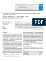 Materials Letters: Hélder Puga, Joaquim Barbosa, E. Seabra, S. Ribeiro, M. Prokic