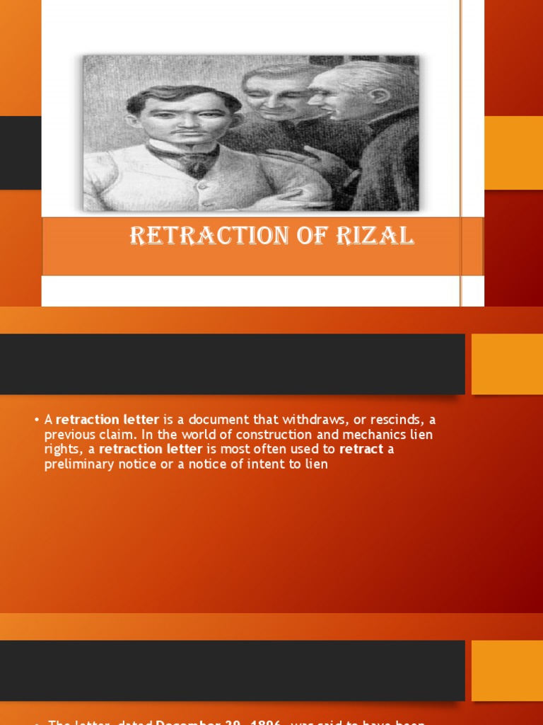 Retraction of Rizal Catholic Church