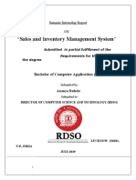 "Sales and Inventory Management System": Bachelor of Computer Application (BCA)
