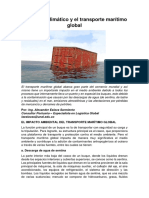 El Cambio Climático y El Transporte Marítimo Global PDF