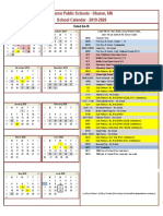 Calendar 2019-2020