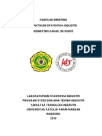 Panduan Briefing Praktikum Statistika Industri 2019-2020