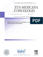 2013 - Sociedad - Mexicana - Oncología Primer Consenso Nacional de Diagnóstico y Tratamiento de Sarcomas de Tejidos Blandos