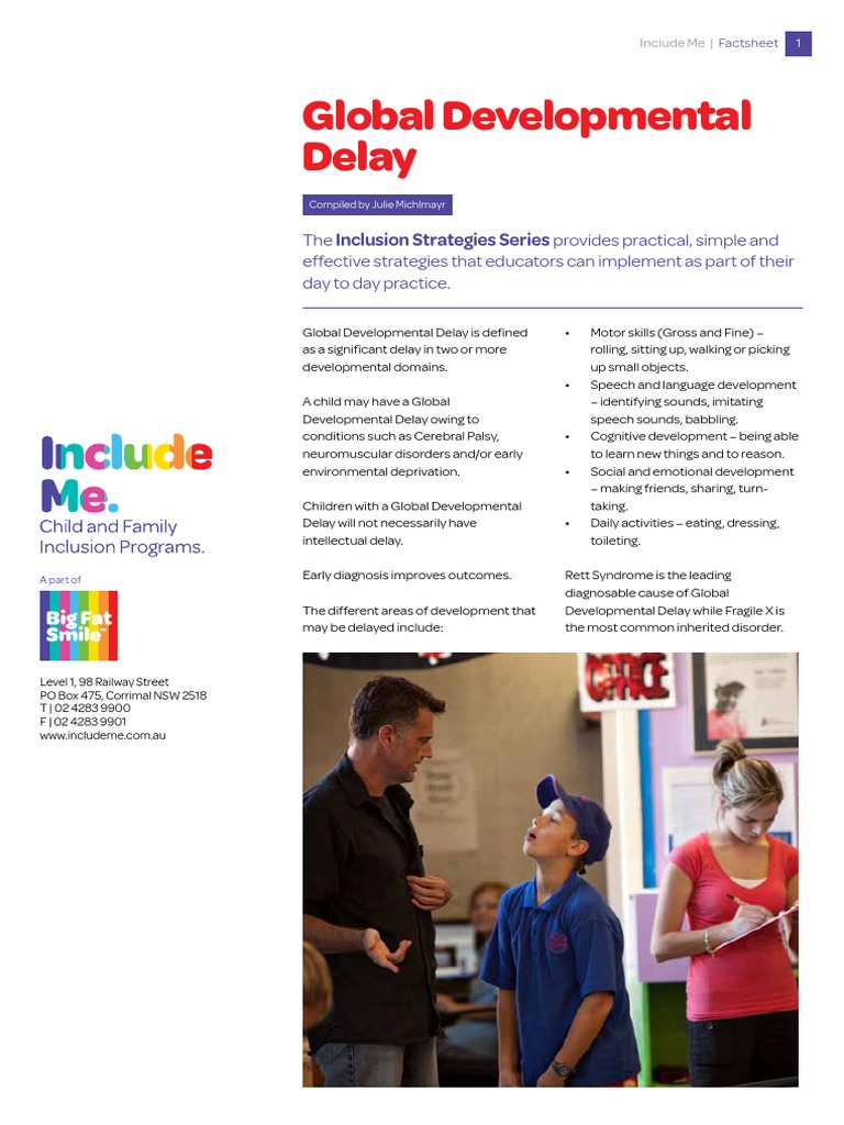 Global Developmental Delay Strategies | PDF | Child Development ...