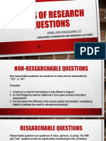 Types of Research Questions