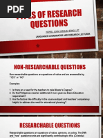 Statement of The Problem | PDF | Question | Qualitative Research