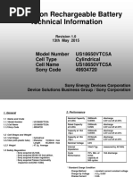 US18650GR Battery Specifications | PDF | Rechargeable Battery | Lithium ...