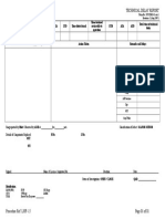 Technical Delay Report: Form No. SJ/TSD/014 Issue 1 Revision - 2 (Aug. 2005)