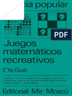 Guik, E.ya. - Juegos Matemáticos Recreativos (MIR)