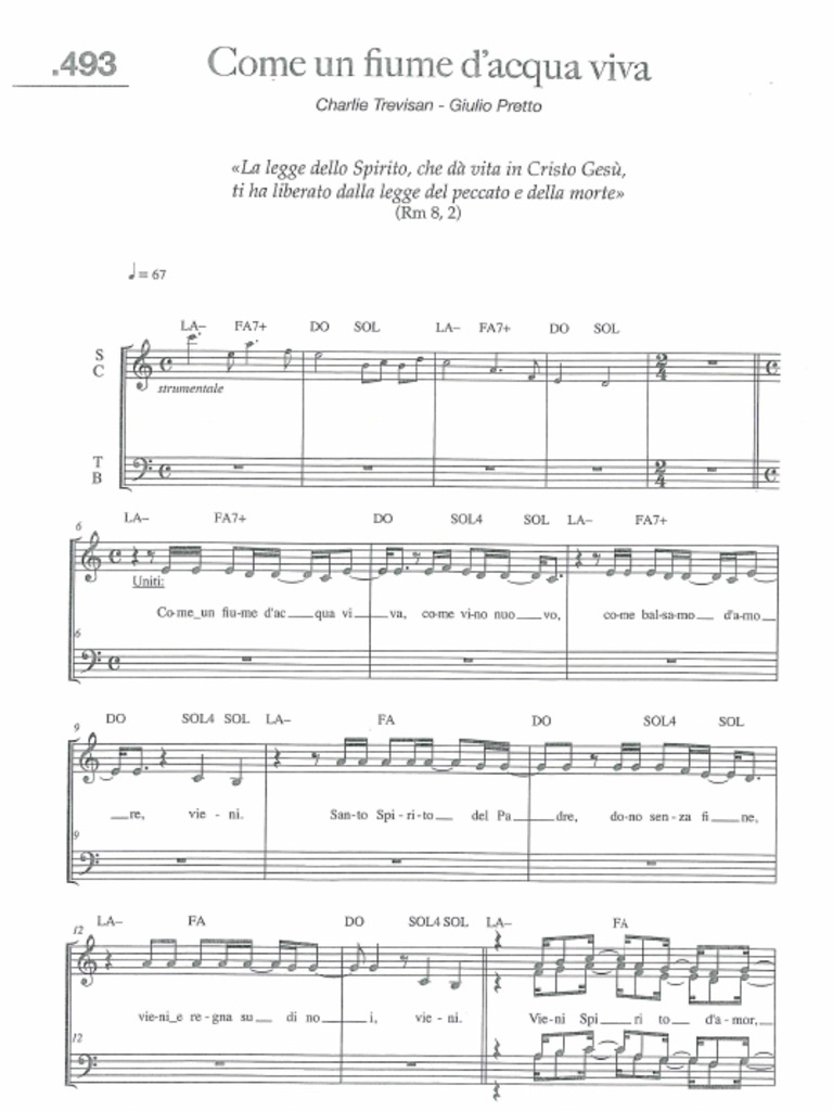 Come Un Fiume D Acqua Viva Pdf