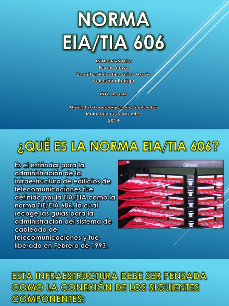 Norma EIA/TIA 606 | PDF