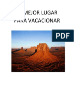 El Mejor Lugar Para Vacacionar