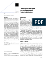 Composition of Human Peri-Implantitis and Periodontitis Lesions