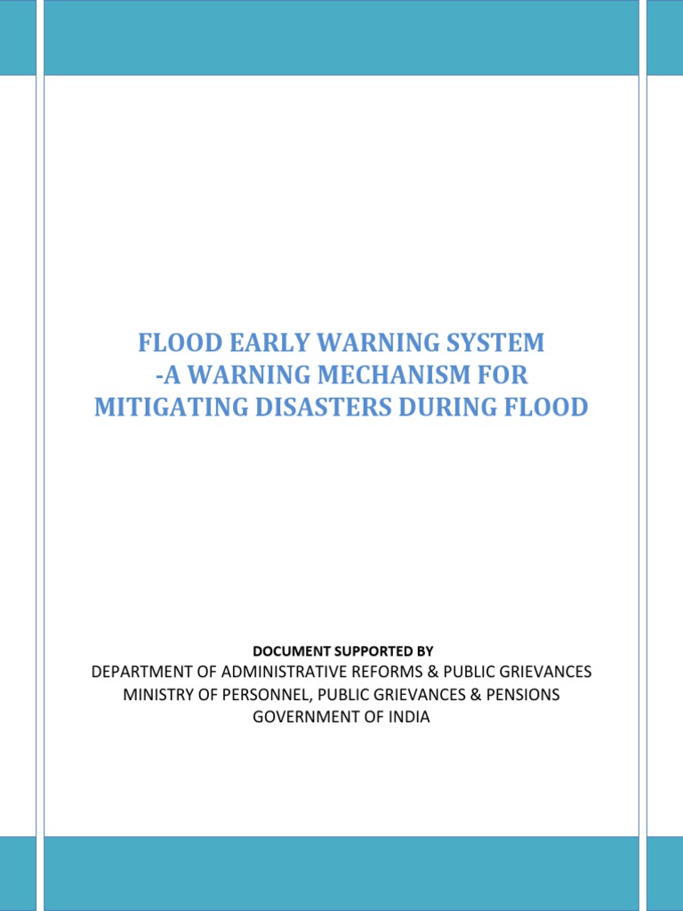 Flood Early Warning System Flews Pdf Flood Weather Forecasting