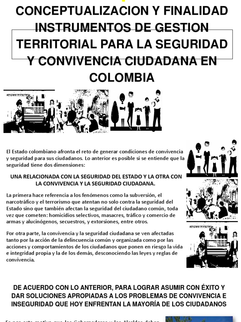 Plan Integral de Seguridad y Convivencia Ciudadana | PDF | Policía ...