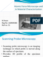 Atomic Force Microscopy for Material Characterization