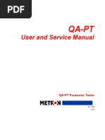 User and Service Manual: Qa-Pt