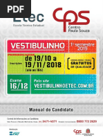 Manual do Candidato ETEC 2018