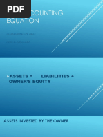 The Accounting Equation