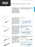 PT100 Temperature Sensor Datasheet | PDF | Equipment | Manufactured Goods