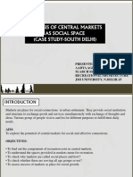 Analysis of Central Markets As Social Space (Case Study-South Delhi)