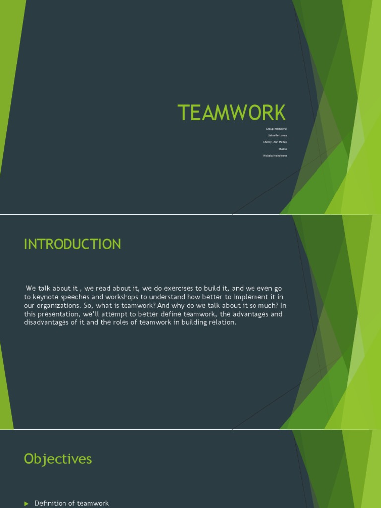 Understanding Teamwork: Benefits & Challenges | PDF