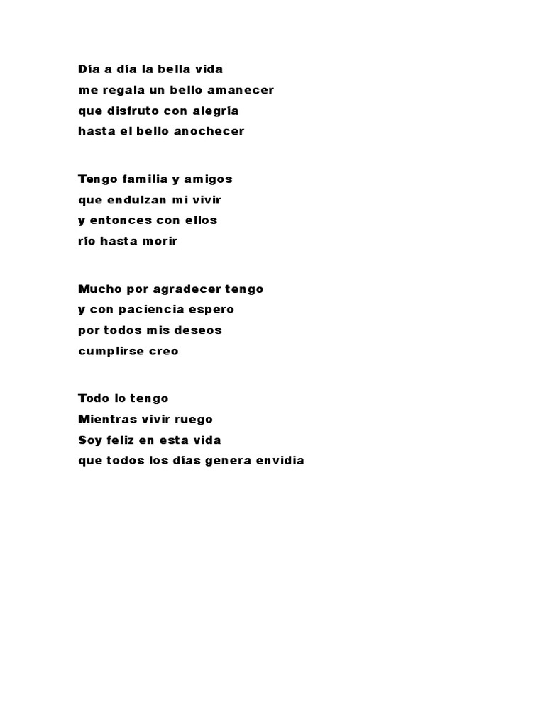 Día A Día La Bella Vida PDF