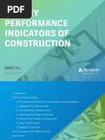 The Key Performance Indicators of Construction: See Ahead Think Ahead Stay Ahead