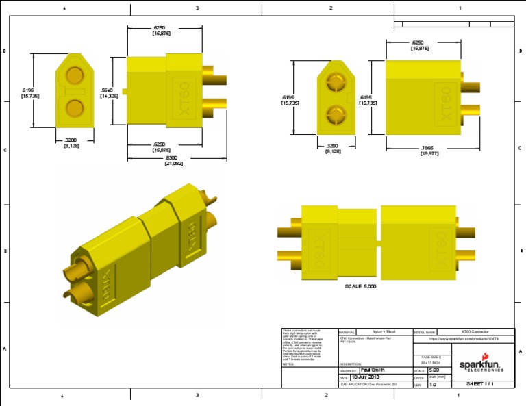 XT 60 | PDF | Electrical Connector | Joining