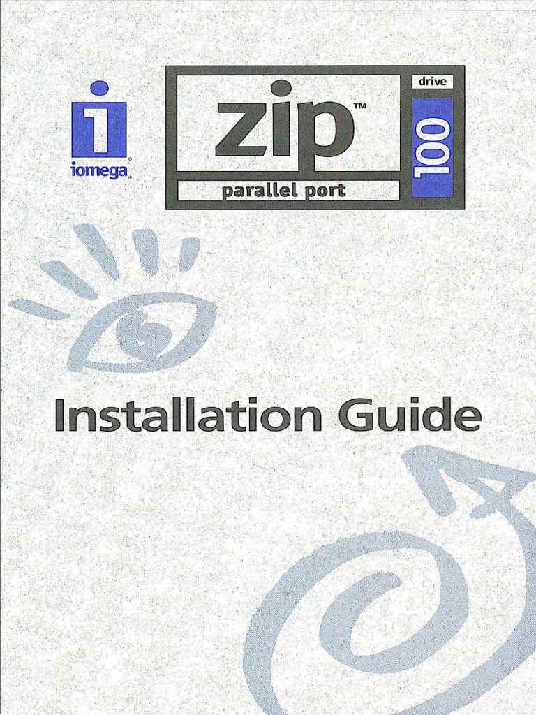 IOMEGA Zip 100 Drive Guides, Parallel Port PDF Microsoft Windows
