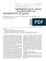 Papel de Enfermeria en El Juicio Clínico.