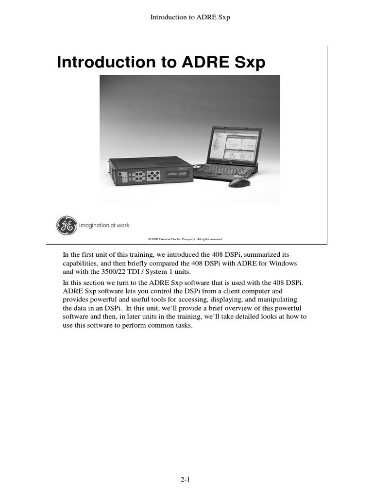 02 - Introduction To ADRE SXP | PDF | Databases | Power Supply