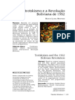 O Trotskismo e A Revolução Boliviana de 1952 - Marcio Lauria Monteiro