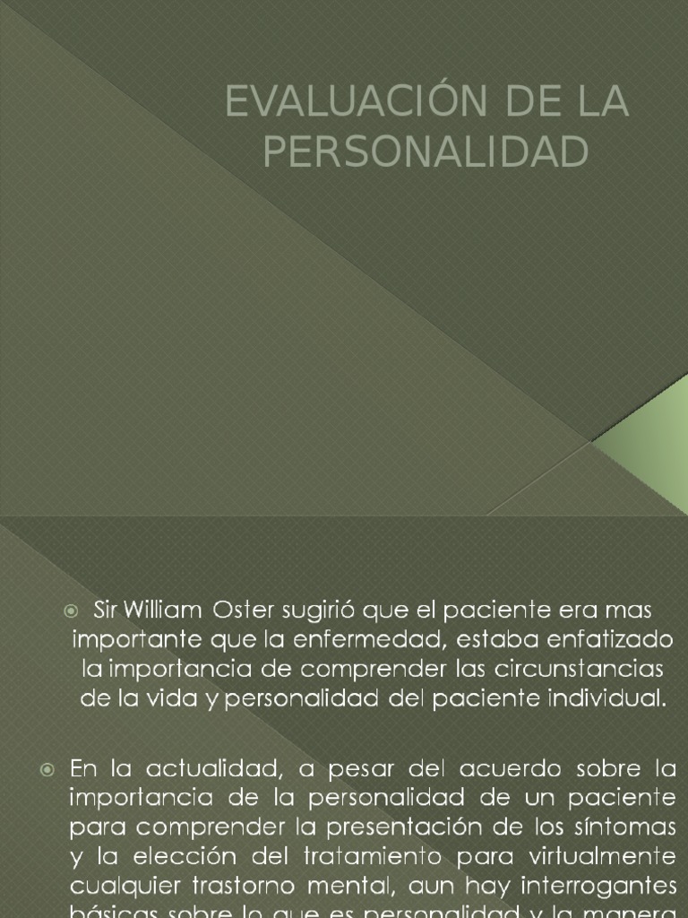 Evaluación de La Personalidad PDF