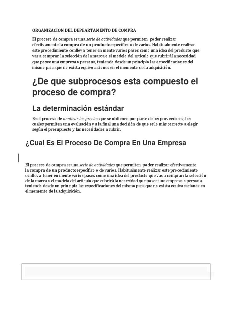 Proceso de Compra en Empresas | PDF | Presupuesto | Cliente