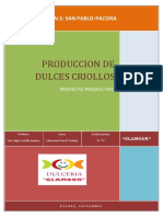 Produccion de Dulces Criollos Reposteria