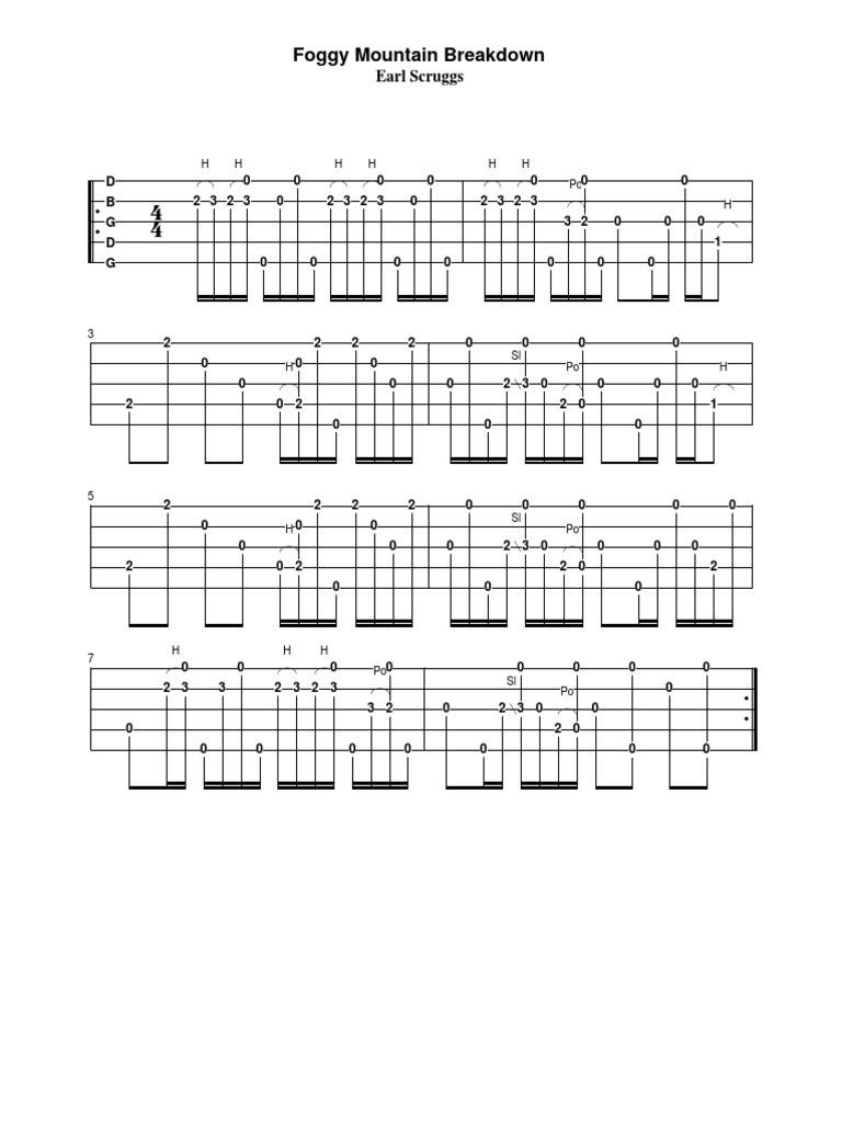 Foggy Mountain Breakdown PDF Songs North American Styles Of Music